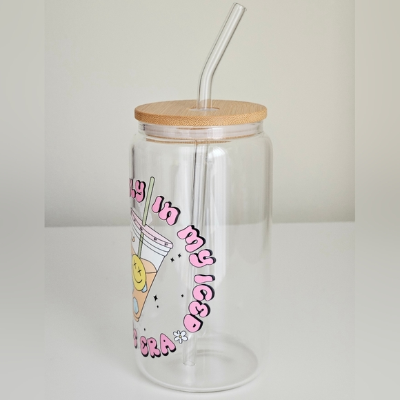 Iced Coffee Era 16oz Clear Beer Can Glass Cup - Picture 3 of 5